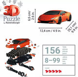 Lamborghini Huracan - Orange - 108 Pieces