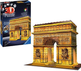 Arc De Triomphe  - Night Edition, 242pc 3D Jigsaw Puzzle