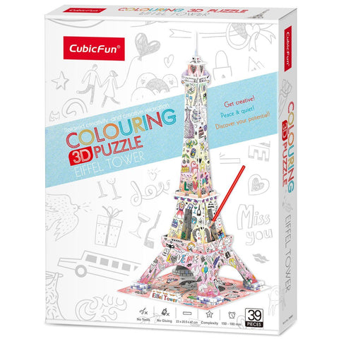 Eiffel Tower - Coloring puzzle