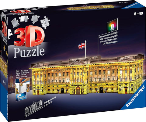 Buckingham Palace - Night Edition, 216pc 3D Jigsaw Puzzle